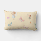 Coussin Rectangle Motif de fée pastel, design de papillon mignon pou (Verso)