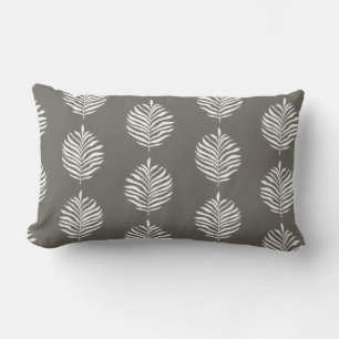 Coussin Rectangle Motif de feuille de palmier côtier olive poussiére