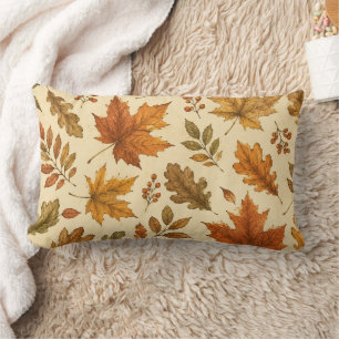 Coussin Rectangle Motif de feuilles d'automne Feuillage d'automne