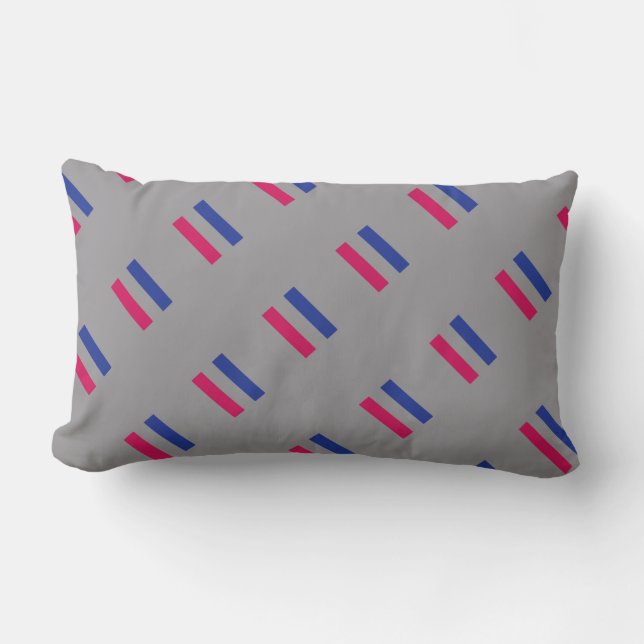 COUSSIN RECTANGLE MOTIF DE FIERTE ANDROGYNE (Recto)