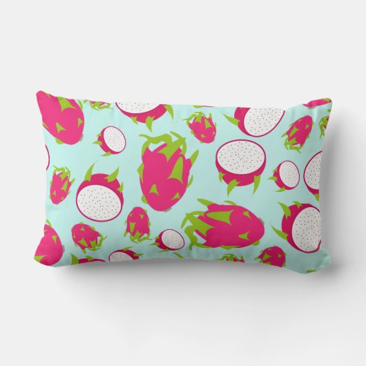 Coussin Rectangle Motif de fruits dragon (Verso)