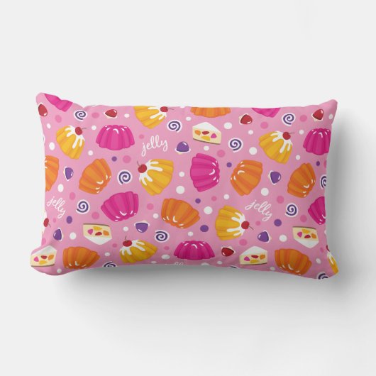 Coussin Rectangle Motif de gelée sucrée (Recto)