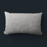 Coussin Rectangle Motif de maillage géométrique gris<br><div class="desc">Gray Gradient Mesh géométrique Motif cadeaux uniques pour lui. Elégant et cool maillage géométrique Triangle avec dégradé noir blanc gris. ,  gris,  gris,  dégradé,  maillage,  triangle,  triangles,  géométrie,  géométrie,  motif,  cool,  ,  noir,  blanc</div>