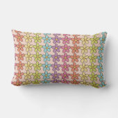 Coussin Rectangle Motif de marguerite rétro (Verso)