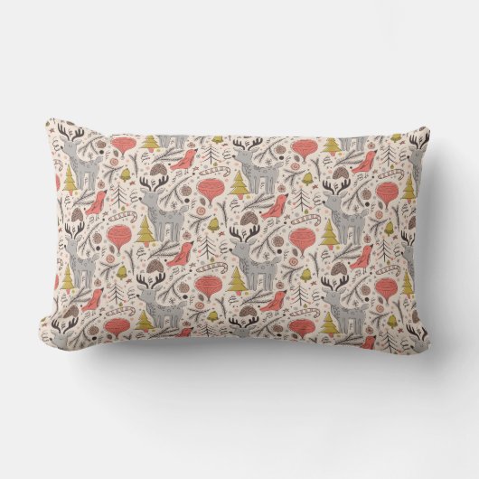 Coussin Rectangle Motif de Noël (Recto)