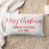 Coussin Rectangle Motif de Noël rouge et noir buffle plaid (Couverture)