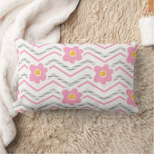 Coussin Rectangle Motif de nurserie rose et vert moderne (Couverture)