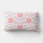 Coussin Rectangle Motif de nurserie rose et vert moderne (Recto)