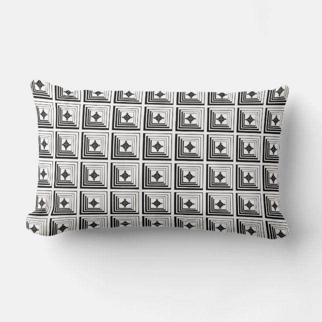 Coussin Rectangle Motif de pendentif géométrique (Recto)