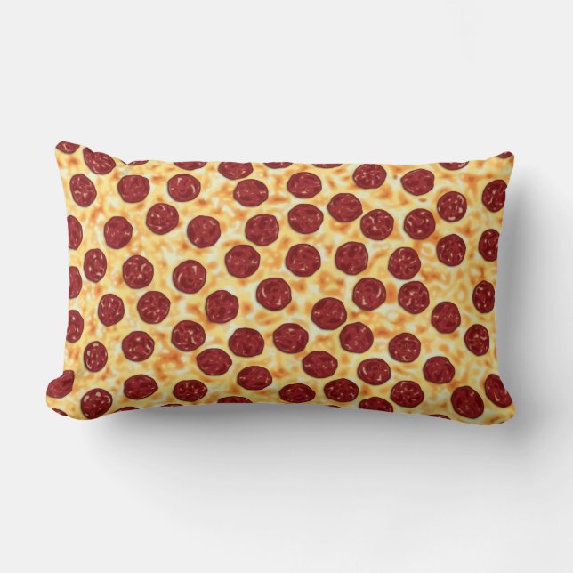 Coussin Rectangle Motif de pizza pepperoni (Recto)