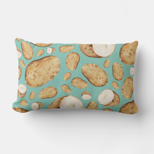 Coussin Rectangle Motif de pomme de terre (Recto)