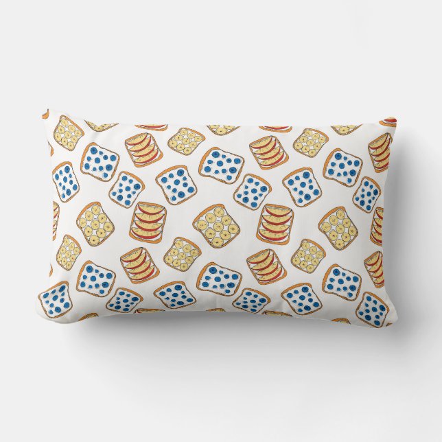 Coussin Rectangle Motif de toast (Recto)