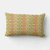 Coussin Rectangle Motif de tranche d'agrumes en orange, citron vert (Verso)
