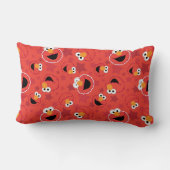 Coussin Rectangle Motif de visage d'Elmo rouge (Verso)