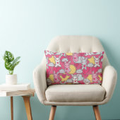 Coussin Rectangle Motif d'enfant de Kawaii avec des griffonnages (Chaise)