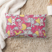 Coussin Rectangle Motif d'enfant de Kawaii avec des griffonnages (Couverture)