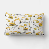 Coussin Rectangle Motif des camions et des outils de construction de (Recto)