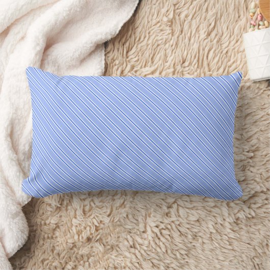 Coussin Rectangle Motif diagonal bleu moderne (Couverture)