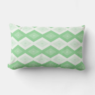 Coussin Rectangle Motif diamant vert pomme