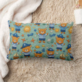 Coussin Rectangle Motif d'ours marin mignon avec thème océanique (Couverture)
