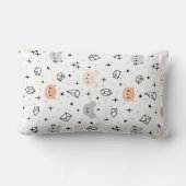 Coussin Rectangle Motif d'ours mignon - Conception d'animal kawaii p (Verso)