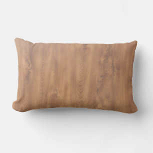 Coussin Rectangle Motif en bois foncé