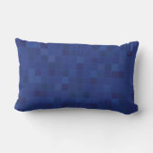 Coussin Rectangle Motif en mosaïque bleue (Verso)