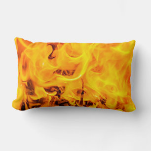 Coussin Rectangle Motif Feu Et Flames