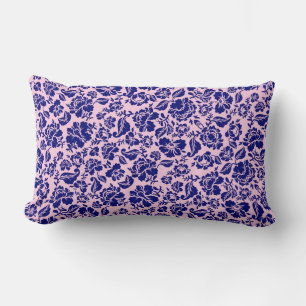 Coussin Rectangle motif feuille.13.bw Lpink BG