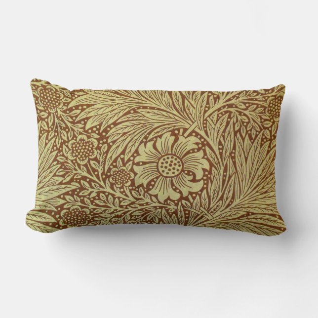 Coussin Rectangle Motif Fleur Antique Marigold de William Morris (Recto)