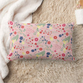Coussin Rectangle Motif Fleur sauvage de jardin rose simple (Couverture)