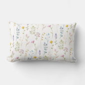 Coussin Rectangle Motif Fleur sauvage mignon (Recto)