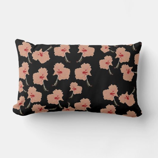 Coussin Rectangle Motif floral de ketmie (Recto)