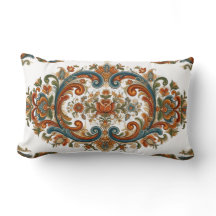 Motif floral de Rosemaling scandinave vintage