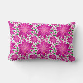 Coussin Rectangle Motif floral rose chaud sans couture (Verso)