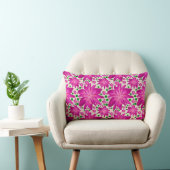 Coussin Rectangle Motif floral rose chaud sans couture (Chaise)