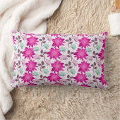 Coussin Rectangle Motif floral rose vibrant | Fleurs modernes audaci (Couverture)