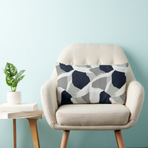 Coussin Rectangle Motif géométrique abstrait avec des blocs 1