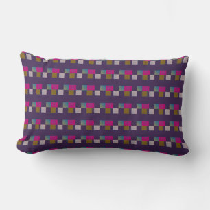 Coussin Rectangle Motif géométrique Abstrait coloré bleu violet