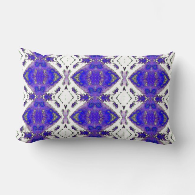 Coussin Rectangle Motif géométrique de coucher de soleil (Recto)