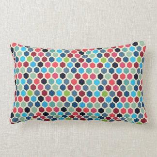 Coussin Rectangle Motif géométrique multicolore