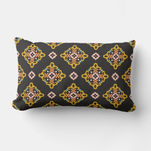 Coussin Rectangle Motif géométrique transparent. texture Abstraite