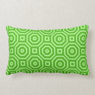 Coussin Rectangle Motif géométrique vert pomme