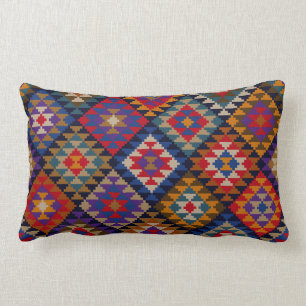 Coussin Rectangle Motif indien coloré par riches