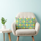 Coussin Rectangle Motif joli de abeille et fleur de dessin animé (Chaise)
