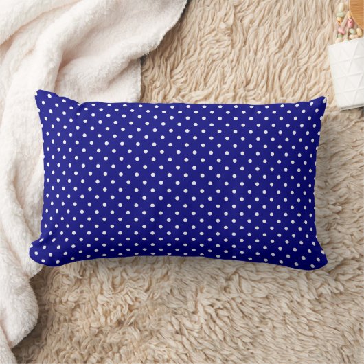 Coussin Rectangle Motif jolis points bleus marine (Couverture)