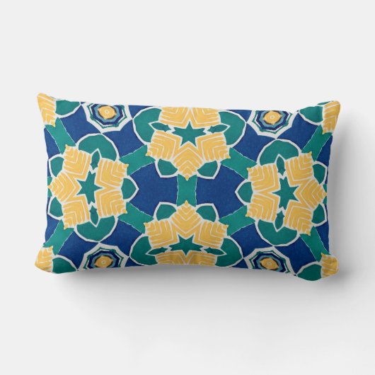 Coussin Rectangle Motif Kaleidoscope (Verso)