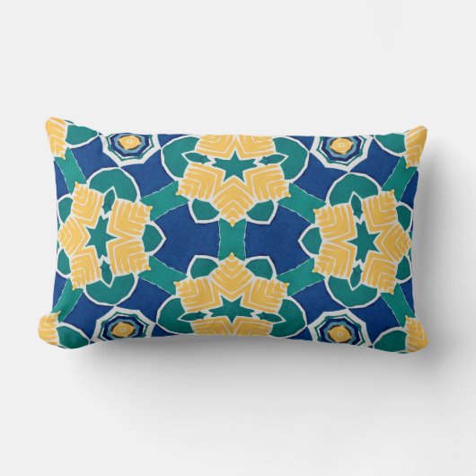 Coussin Rectangle Motif Kaleidoscope (Recto)