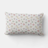 Coussin Rectangle Motif Lune Étoile Fantaisiste (Verso)