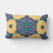 Coussin Rectangle Motif Mandala Kaleidoscope (Verso)